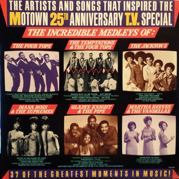 Various – The Artists And Songs That Inspired The Motown 25th Anniversary T.V. Special â€” The Incredible Medleys